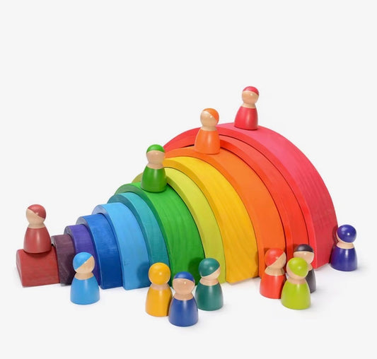 Stacking Rainbow 12pc Large | Primary Colours