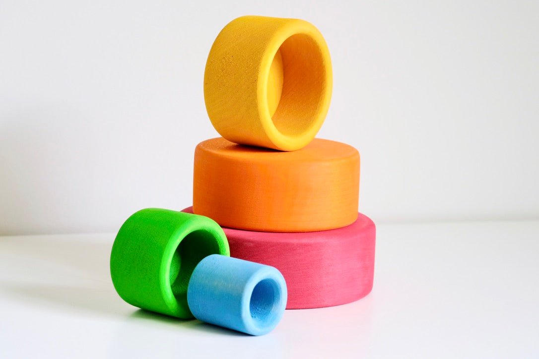 5pc Nest & Stack Bowls | Wild Brights