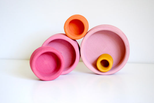 5pc Nest & Stack Bowls | Golden Hour