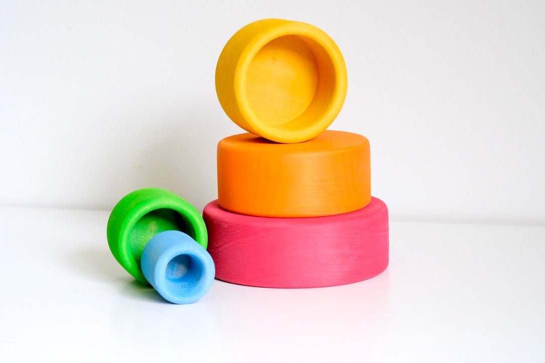 5pc Nest & Stack Bowls | Wild Brights