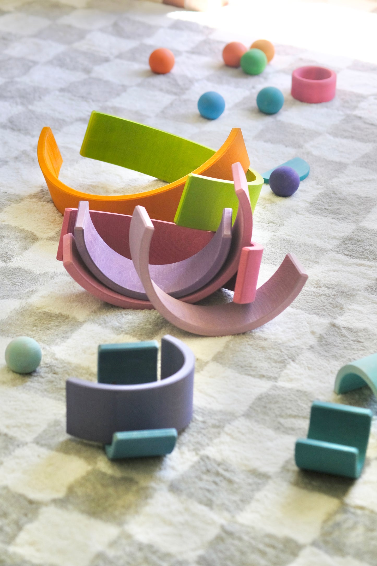 12pc Rainbow Stacker | Cheeky Chimp