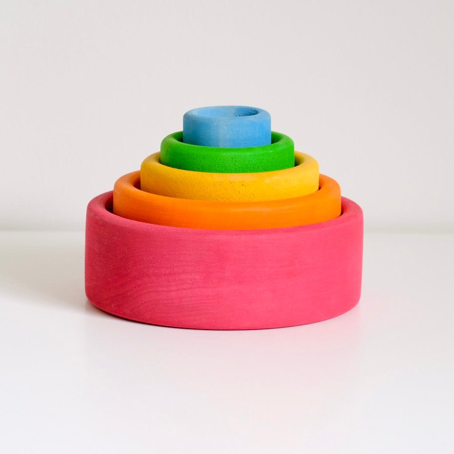 5pc Nest & Stack Bowls | Wild Brights