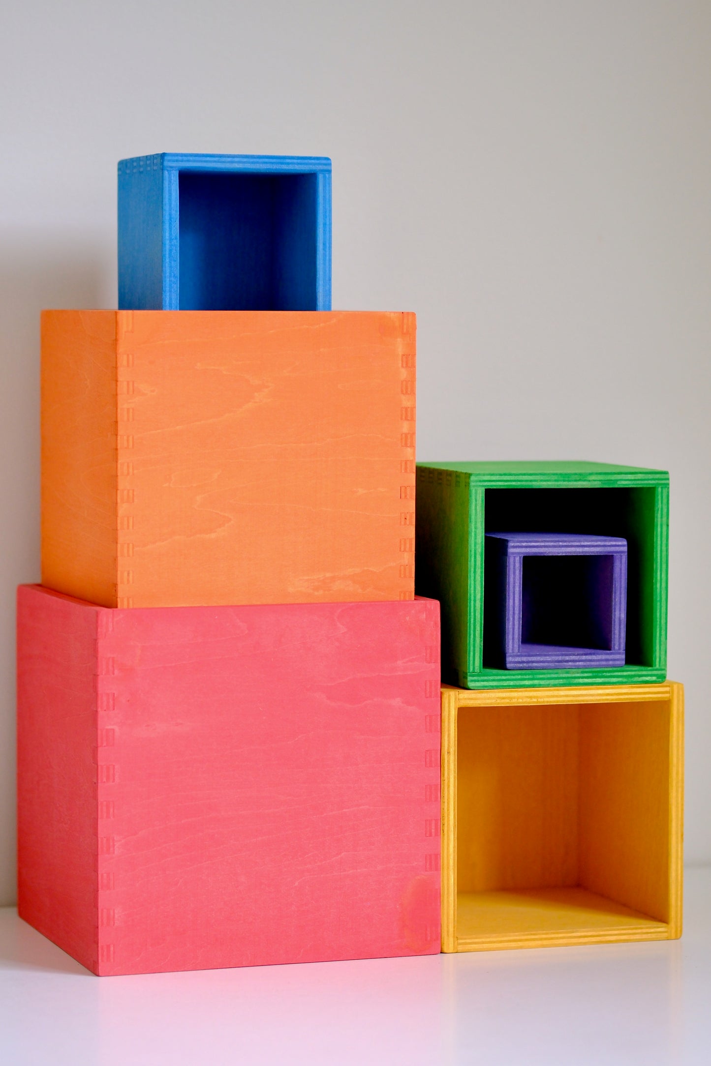 6pc Nest & Stack Boxes | Wild Brights