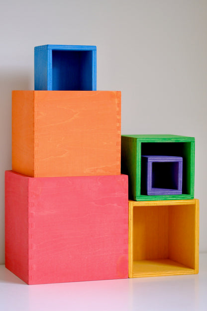 6pc Nest & Stack Boxes | Wild Brights