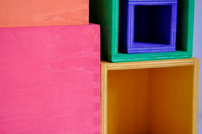 6pc Nest & Stack Boxes | Wild Brights