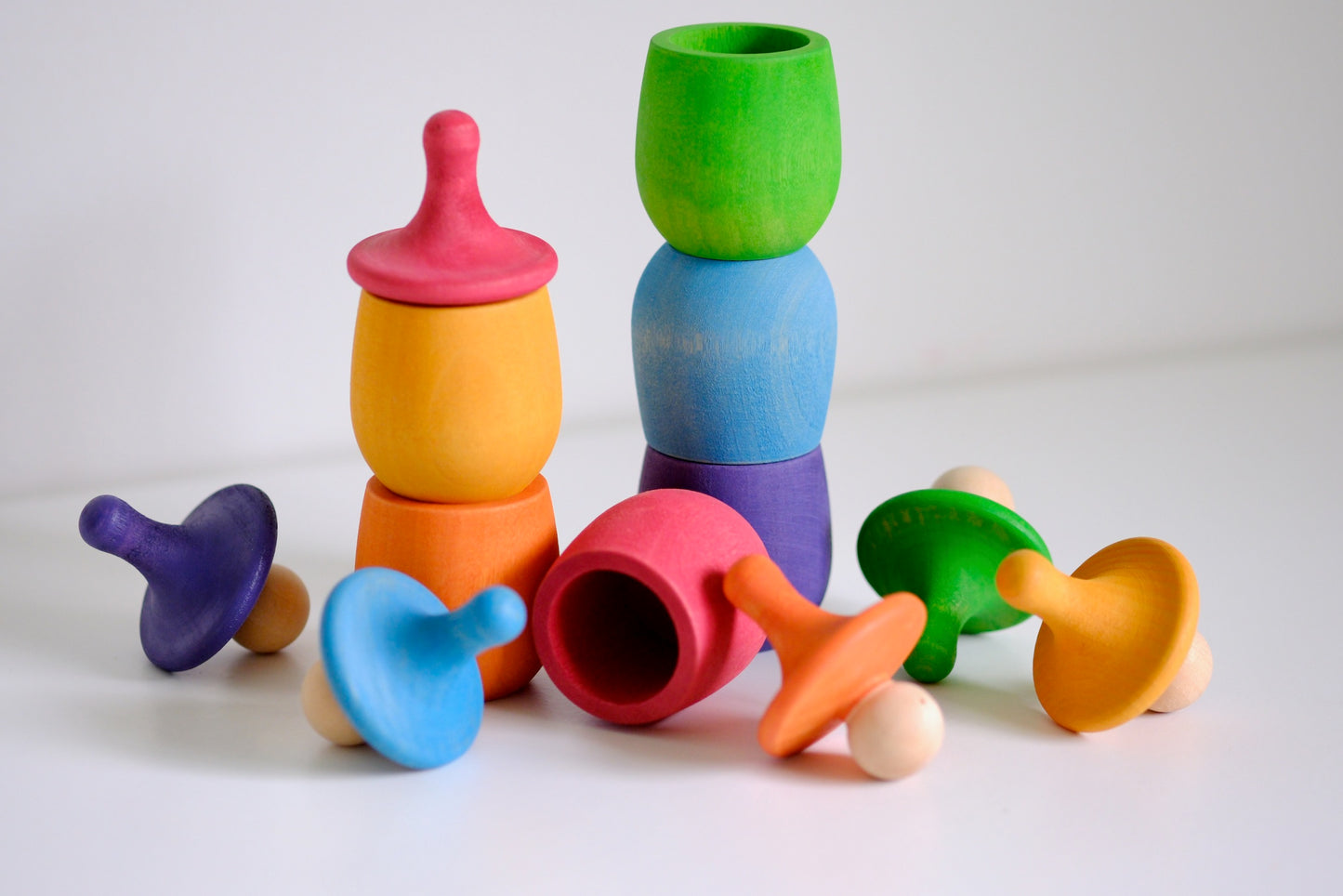 6pc Little Spinners | Wild Brights