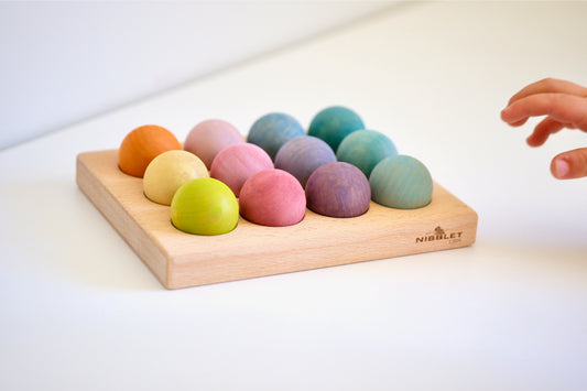 Match & Sort Balls with Tray | Cheeky Chimp