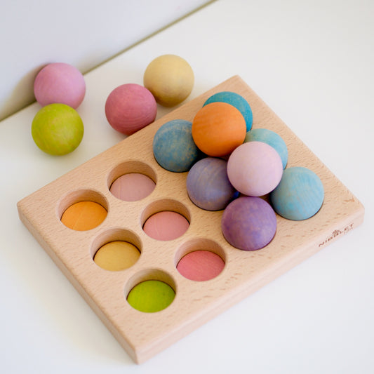 Match & Sort Balls with Tray | Cheeky Chimp