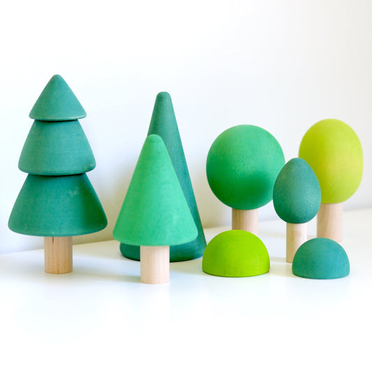 8pc Forest Tree Set